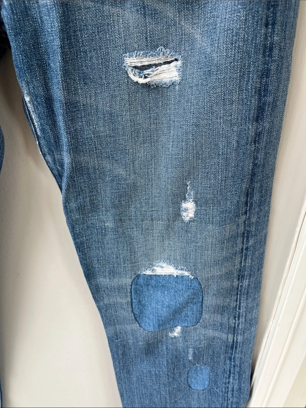 JCREW Point Sur Patch Jeans Distressed